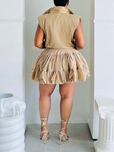 Indiebeautie Set aus ärmellosem Hemd und Skort